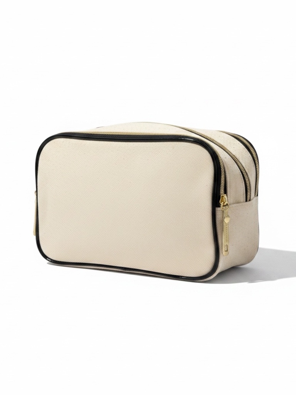 Lancôme Paris Scooter Cosmetic Makeup Travel Bag Double Zip Canvas New - Picture 5 of 8